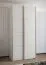 Penderie / Armoire à portes coulissantes / 2 portes coulissantes / 2 tringles à vêtements / 245,5 x 110 x 64 cm / 6 compartiments / Protection des bords ABS / Couleur : Blanc / Soft-Close