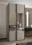 Penderie / Armoire à portes coulissantes / Couleur : Cachemire / Miroir / 245,5 x 100 x 64 cm / Soft-Close / 2 tringles à vêtements / 2 portes coulissantes / 6 compartiments