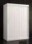 Armoire Balmenhorn 53 blanche mate | 200 x 120 x 62 cm | 5 étagères, 2 penderies