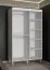 Exceptionnelle armoire à portes coulissantes Jotunheimen 183, couleur : blanc - Dimensions : 208 x 120,5 x 62 cm (H x L x P)