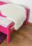 Lit enfant ou adolescent Easy Premium Line K1/2n | Hêtre massif laqué rose | 90 x 200 cm | Design moderne