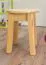Tabouret en pin massif naturel | Design moderne | 45 x 35 cm | Réf. 004