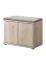 Banc armoire à chaussures Bratteli 14 avec coussin | Chêne Sonoma | 53 x 60 x 32 cm
