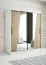 150 cm de large Armoire avec 2 portes | 5 casiers | Couleur: Chêne Sonoma / Blanc Abbildung