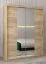 150 cm de large Armoire avec 5 casiers et 2 portes | Couleur: Chêne Sonoma  Abbildung