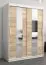 150 cm de large Armoire avec 2 portes | 5 casiers | Couleur: Chêne Sonoma / Blanc Abbildung