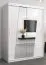 150 cm de large Armoire avec 2 portes | 5 casiers | Couleur: Blanc Abbildung