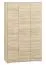 Chambre à coucher - Armoire, Couleur: Chêne Sonoma clair - 200 x 120 x 50 cm (H x L x P), avec 3 portes, 2 tiroir(s) et 6 casiers Abbildung
