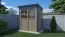 Abri de jardin avec plancher, Cabane de jardin, Gris beige / Anthracite, abri de jardin en éléments, surface au sol : 2,08 m², toit à une pente