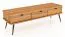 Meuble TV Rolleston 20 en bois massif de cœur de hêtre huilé | 42 x 144 x 46 cm | Design haut de gamme