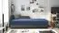 Lit d’appoint / Banquette Lobatos 79 | 80 x 195 cm | Gris/Bleu | Bonell | Coffre intégré | Tête à gauche