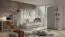 Armoire trois portes Ithaka 03 | Blanc et Gris | 11 compartiments | 196,5 x 120 x 60 cm
