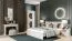 Lit une place coloris cachemire | 120 x 200 cm | Tête et pied rainurés | Sommier inclus | Design moderne