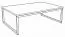 Table basse Granollers 04, Couleur : Marbre noir - Dimensions : 90 x 60 x 30 cm (l x p x h)