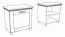 Banc avec rangement et porte-chaussures Cuenca 09 | Chêne/Blanc | 60 x 60 x 39 cm