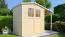 Abri de jardin Karben 02 avec toit rapporté, naturel - Abri de jardin en éléments de 18 mm, surface au sol : 5,08 m², Toit à deux versants