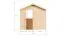 Kiosque / Sol inclus / Naturel / Stand de vente / Maisonnette de vente / Surface au sol : 4,33 m² / Rêve de soleil 02 / Toit à deux versants / Porte encadrée de bois massif