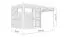 Abri de jardin Basel 02 avec plancher et toit rapporté, abri de jardin en anthracite - en éléments de 19 mm, Surface au sol : 10,51 m², Toit plat