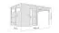 Abri de jardin Kiel 02 avec toit rapporté, plancher inclus, abri de jardin, Anthracite - en éléments de 19 mm, Surface au sol : 10,51 m², Toit plat