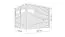 Abri de jardin moderne avec plancher, 3,37 x 2,34 mètres, abri de jardin en Anthracite, abri de jardin en éléments, toit plat
