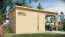Abri de jardin Kiel 03 avec toit rapporté, plancher inclus, naturel - en éléments de 19 mm, surface au sol : 7,70 m², toit plat
