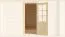 Porte simple pour abris de jardin 34 mm, dimensions : 870 x 1958 mm, charnière de porte à droite