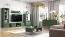 Vitrine design vert forêt Inari 02 | 4 portes, 4 compartiments | 152 x 92 x 40 cm | Élégance et fonctionnalité