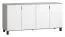 Commode Pantanoso 29, couleur : gris / blanc - Dimensions : 78 x 160 x 47 cm (h x l x p)