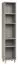 Étagère Nanez 45, couleur : gris - Dimensions : 195 x 39 x 38 cm (h x l x p)