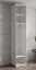 Armoire élégante avec grand espace de rangement Karpaten 05, Couleur : Blanc - dimensions : 236,5 x 50 x 47 cm (h x l x p)