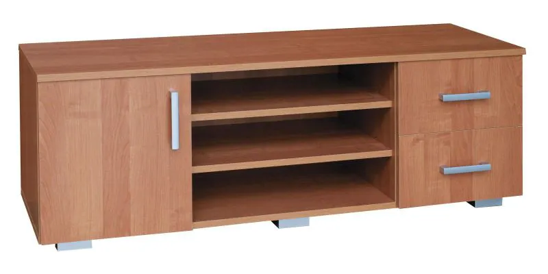 Meuble TV bas Salta 07 | Aulne élégant | 47 x 139 x 41 cm | Design moderne et pratique
