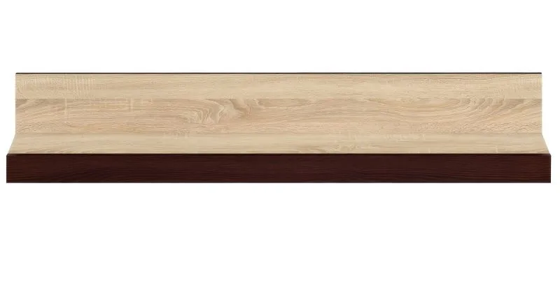 Étagère murale Nogales 24 | Sonoma chêne clair/foncé | 22 x 138 x 20 cm | Design moderne