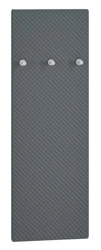 Porte-manteaux mural Fjends 07 anthracite | 3 crochets | 102 x 34 x 3 cm | Design moderne