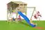 Maison de jeux pour enfants K35 - Dimensions : 2,16 x 2,25 mètres, Version : porte et 2 fenêtres, volets inclus