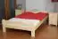 Lit futon / lit en bois de pin massif naturel A11, avec sommier à lattes - dimension 140 x 200 cm