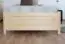 Lit simple / lit d'appoint en bois de pin massif, naturel 78, avec sommier à lattes - 100 x 200 cm (l x L)