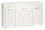 Commode Ullerslev 08, Couleur : Pin blanc - Dimensions : 94 x 165 x 40 cm (H x L x P), avec 4 portes, 1 tiroir et 6 compartiments.