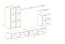 Meuble-paroi de style exceptionnel Balestrand 192, couleur : gris / chêne Wotan - dimensions : 160 x 270 x 40 cm (h x l x p), avec cinq portes et 10 compartiments