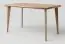 Table de salle à manger en chêne massif naturel, Aurornis 71 - Dimensions : 140 x 80 cm (l x p)