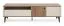 Meuble TV | Noyer/Cachemire | 180 x 40 x 51 cm | 2 portes | Tiroir avec système Soft Close | Système Push-to opten | Pieds en métal | Chants ABS | 3 compartiments | Belladere 06