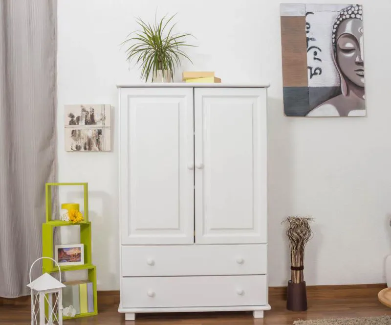 Armoire multi-usages d'angle Pin, Couleur: Blanc 139x90x42 cm Abbildung