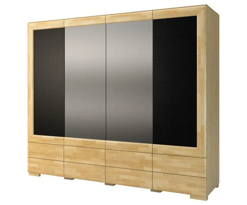 Armoire d'entrée Chêne / Noir 224x242x61 cm Abbildung