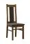 Chaise classique Bachtel 06, bois de hêtre massif, Couleur : Chêne / Rembourrage gris foncé - Dimensions : 99 x 42 x 54 cm (H x L x P)