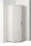 Armoire d'angle / Cachemire / 1 porte battante / 2 tringles à vêtements / 5 compartiments / Fonction push-to-open / 43 x 38 x 185 cm / Finition de haute qualité / 2 variantes de pieds