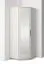 Armoire d'angle / Cachemire / 1 porte miroir / 2 tringles à vêtements / 5 compartiments / Fonction push-to-open / 43 x 38 x 185 cm / Finition de haute qualité / 2 variantes de pieds