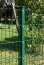 Poteau de clôture mod. A, Finition:  Revêtement vert, Pour hauteur de clôture: 123 cm, Longueur: 128,5 cm, Points de fixation: 7