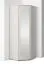 Armoire d'angle / Cachemire / 1 porte miroir / 2 tringles à vêtements / 5 compartiments / Fonction push-to-open / 43 x 38 x 185 cm / Finition de haute qualité / 2 variantes de pieds