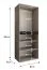 Armoire / Blanche / 8 portes battantes / 6 compartiments / Système de fermeture Soft-Close / 2 tringles à vêtements / Finition haut de gamme / 160 x 52 x 203 cm / Pour chambre à coucher