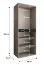 Armoire / Armoire à portes battantes / Blanche / 4 portes battantes / 3 compartiments / 1 tringle à vêtements / 90 x 52 x 203 cm / Pour chambre à coucher / Système de fermeture Soft-Close
