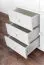 Armoire en pin massif laqué blanc Junco 40 - Dimensions 195 x 84 x 42 cm